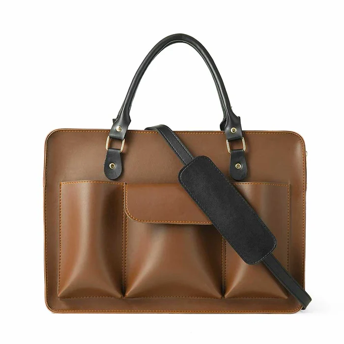 Zivara Fizzy Laptop Brown Bag
