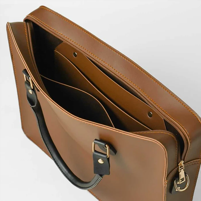 Zivara Fizzy Laptop Brown Bag